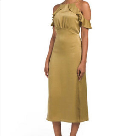 🆕 Donna Mizani Alianna A-Line Midi Dress Medium - Picture 1 of 4